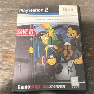 Sony PlayStation 2 Armored Core 3 Game - Black and Gray